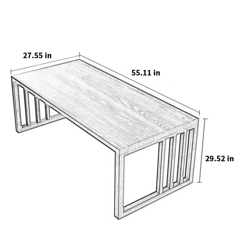 Loon Peak® Ingeberg Solid Wood Dining Table Wayfair Canada